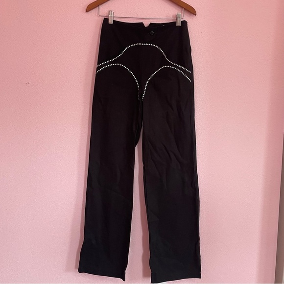 NEW Sabrina Trousers in Black MANURI Revolve size Small - Picture 6 of 13